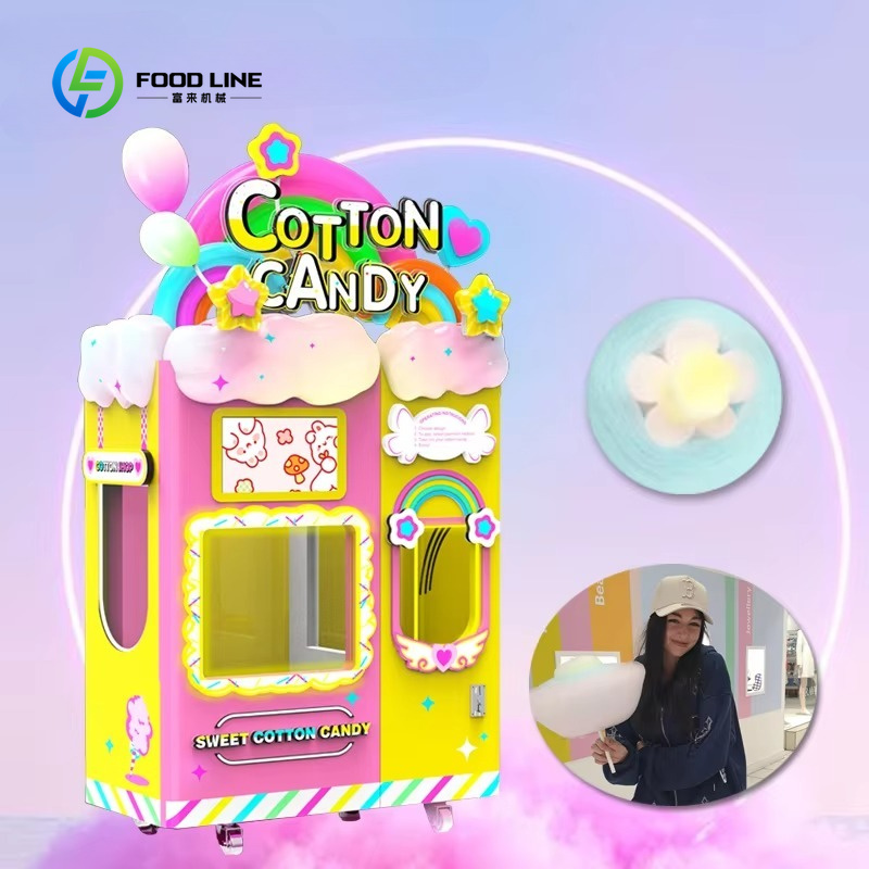 Candy Vending Machine - Ayarlanabilir Özelliklere Sahip Özelleştirilmiş Pamuk Şeker